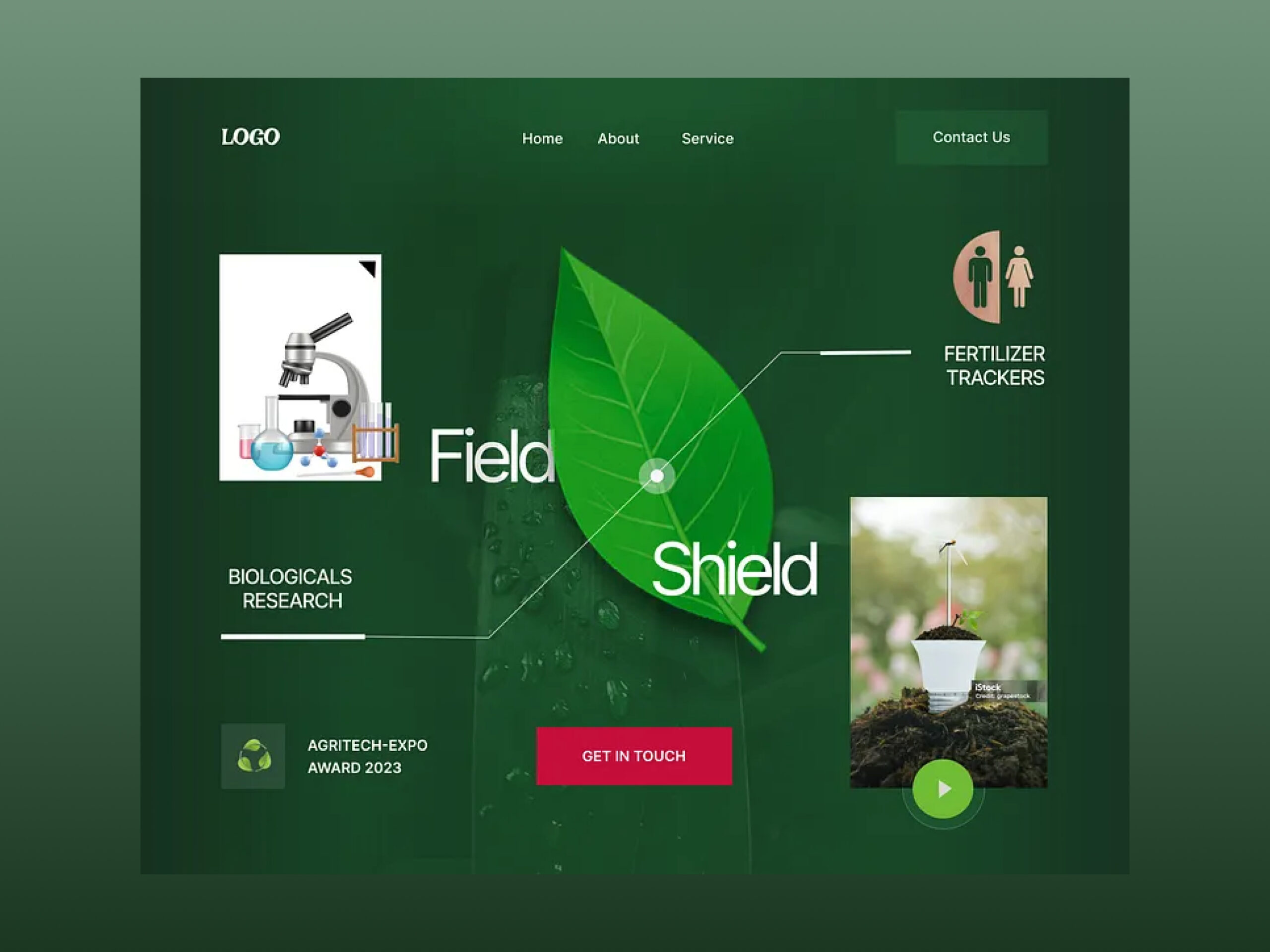 Field Shield Landing Page – Secure & User-Friendly Design