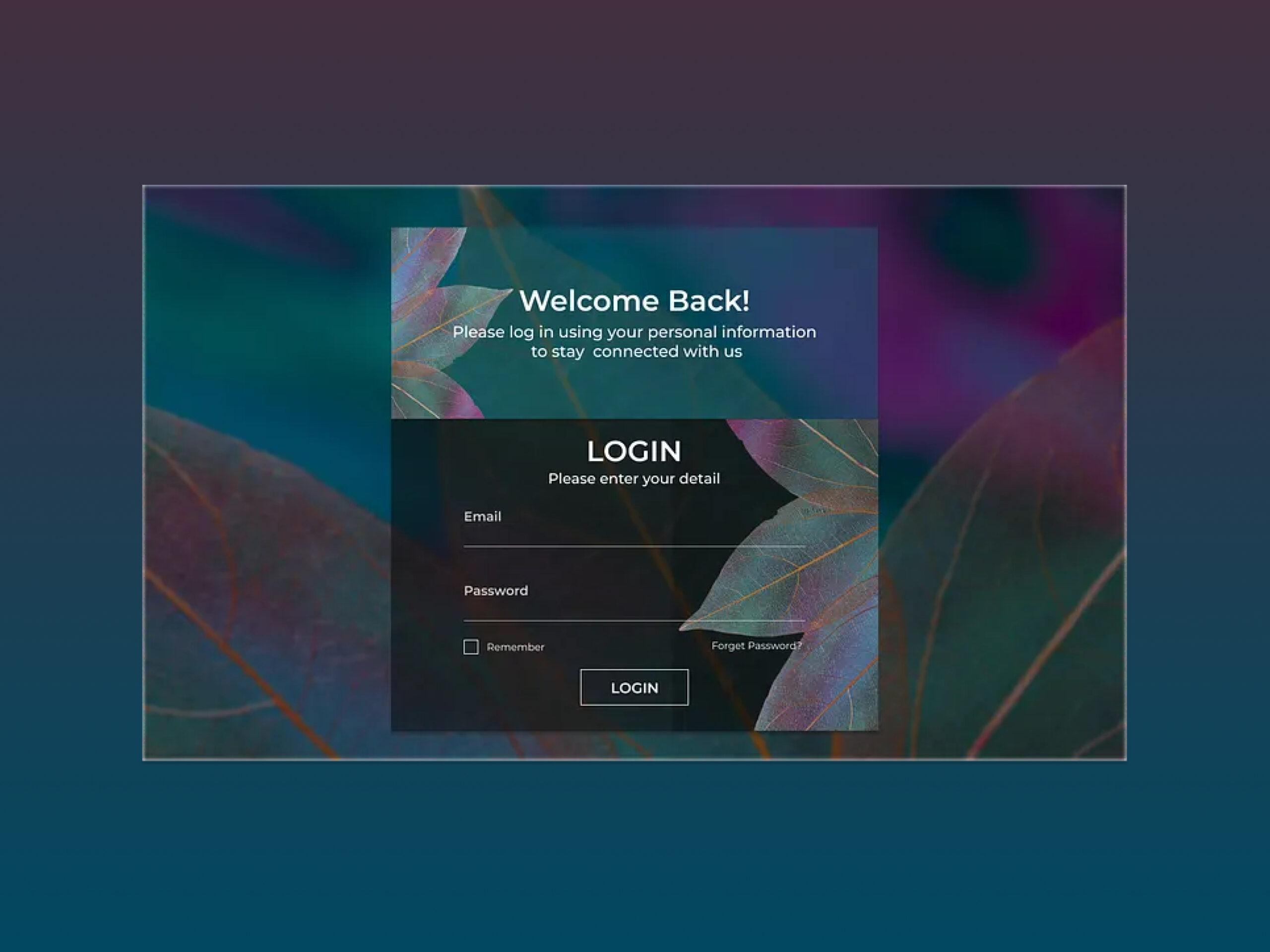 Login Page Design – Clean & User-Friendly UI/UX