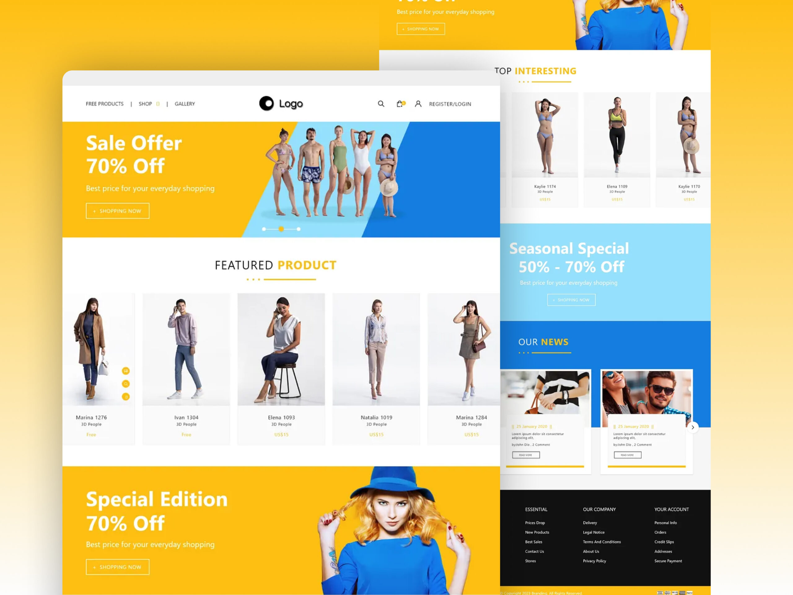 E-Commerce Landing Page – Modern & Conversion-Focused UI/UX