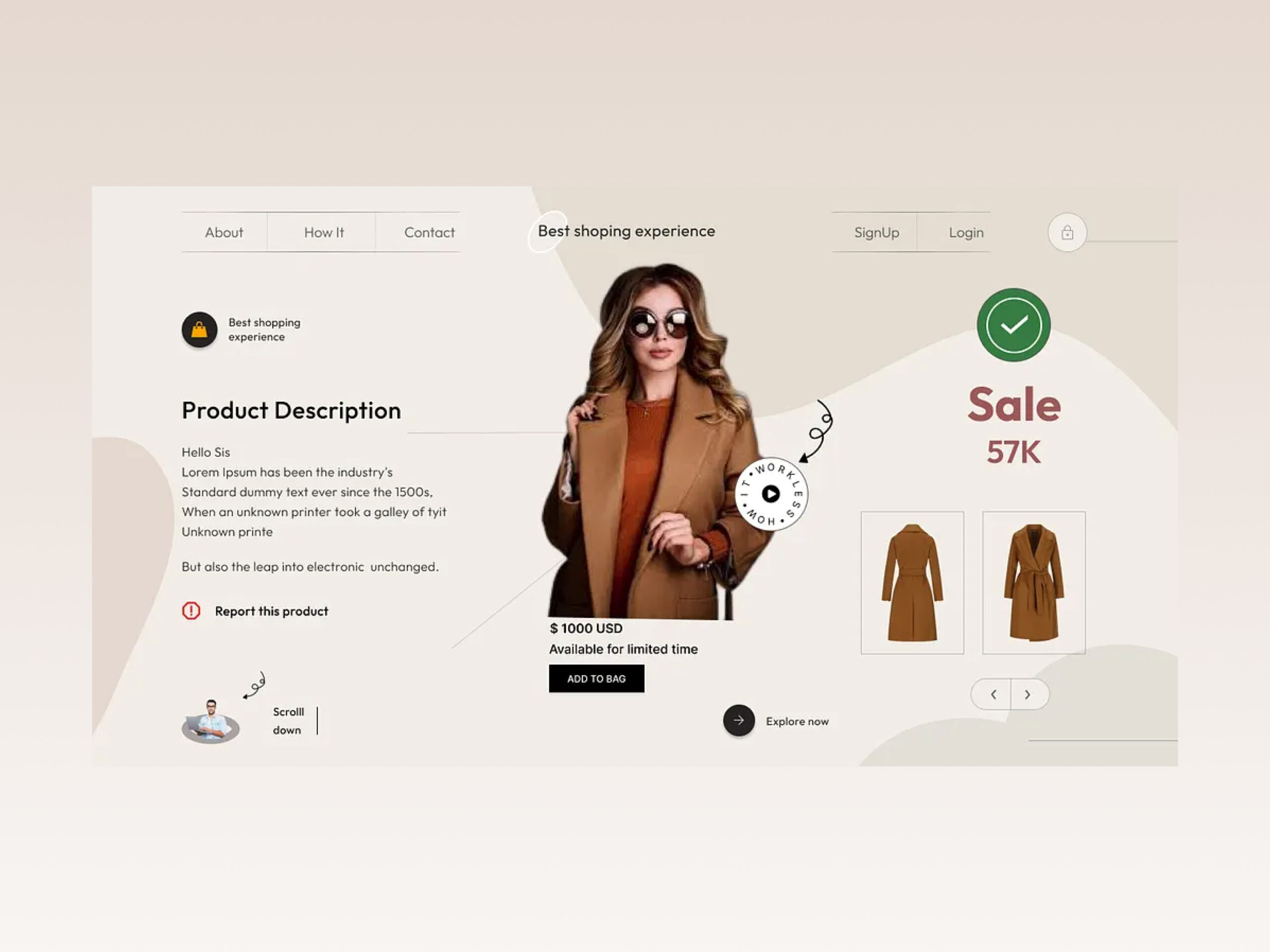 Product Page Layout – Clean & User-Friendly Design