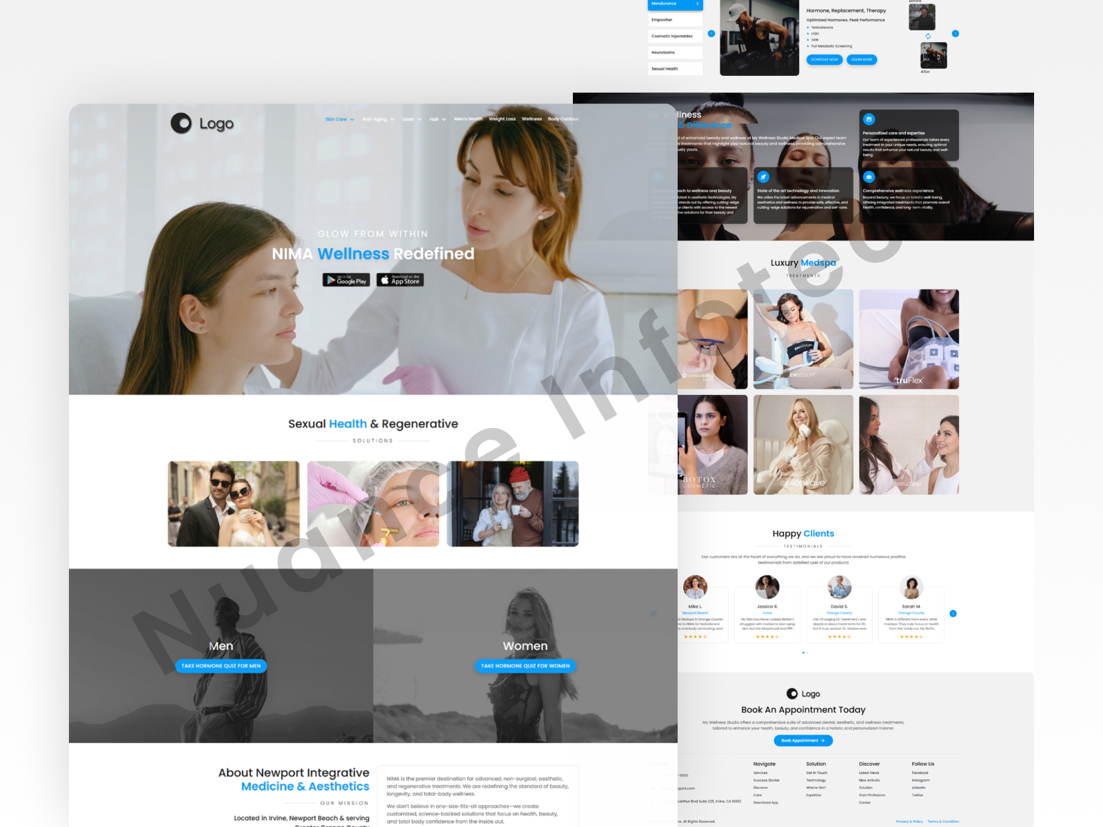 Wellness Medspa Landing Page UI