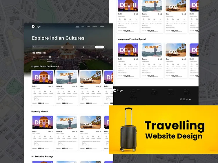 Homepage Design – Exploring the Richness of Indian Culture