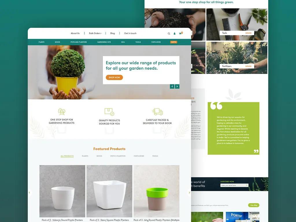 Transform Your Gardening Business – E-Commerce Platform Design