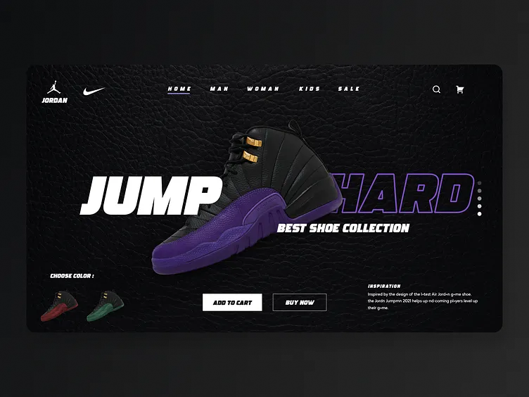 Shoes Homepage Design – Stylish & User-Friendly UI/UX